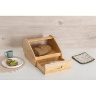 Boîte à pain format tiroir en bambou