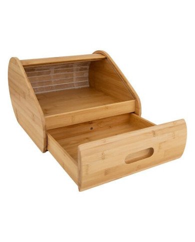 Boîte à pain format tiroir en bambou