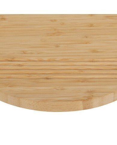 Plateau tournant rainuré en bambou