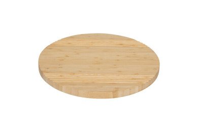 Plateau tournant rainuré en bambou