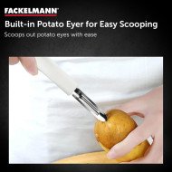 Éplucheur de fruits et légumes en acier inoxydable, lame longue et tra