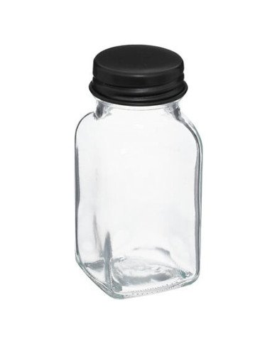 Rack 10 pots à épices en verre avec support métal