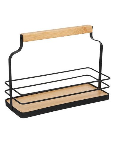 Rack 10 pots à épices en verre avec support métal