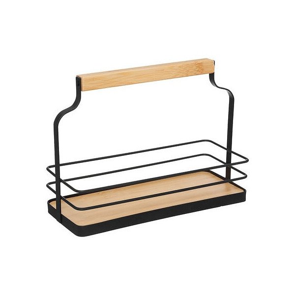 Rack 10 pots à épices en verre avec support métal