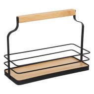 Rack 10 pots à épices en verre avec support métal