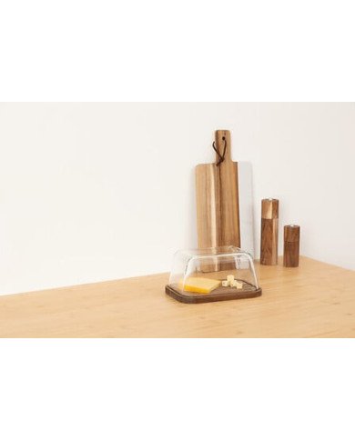 Boîte à fromage Harmony avec couvercle acacia