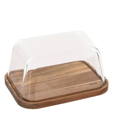 Boîte à fromage Harmony avec couvercle acacia