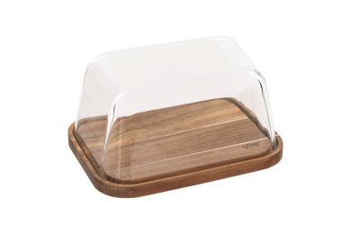 Boîte à fromage Harmony avec couvercle acacia