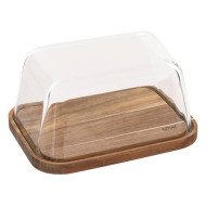 Boîte à fromage Harmony avec couvercle acacia