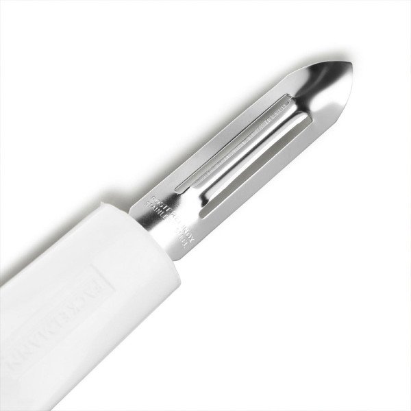 Éplucheur de fruits et légumes en acier inoxydable, lame longue et tra