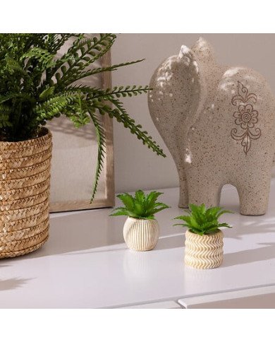 Mini plante décorative en ciment – Style moderne