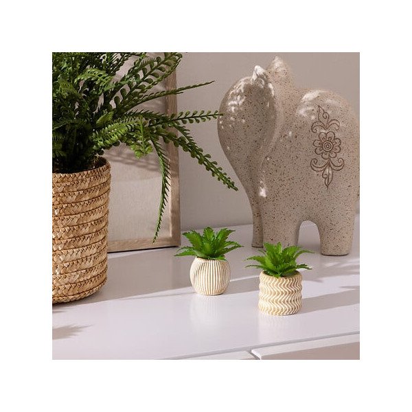 Mini plante décorative en ciment – Style moderne