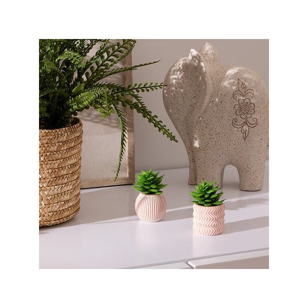 Mini plante décorative en ciment – Style moderne
