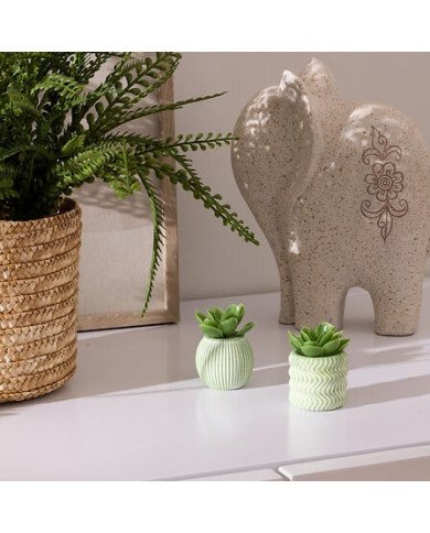 Mini plante décorative en ciment – Style moderne