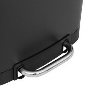 Poubelle à pédale Ariane 20 L métal noir