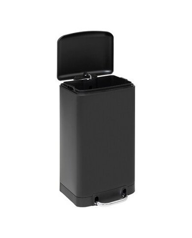 Poubelle à pédale Ariane 20 L métal noir