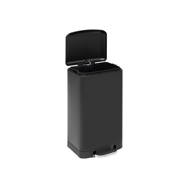 Poubelle à pédale Ariane 20 L métal noir