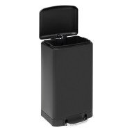 Poubelle à pédale Ariane 20 L métal noir