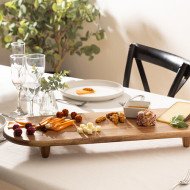 Planche de présentation sur pied en acacia