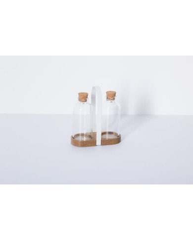 Set bouteilles huile et vinaigre Harmony