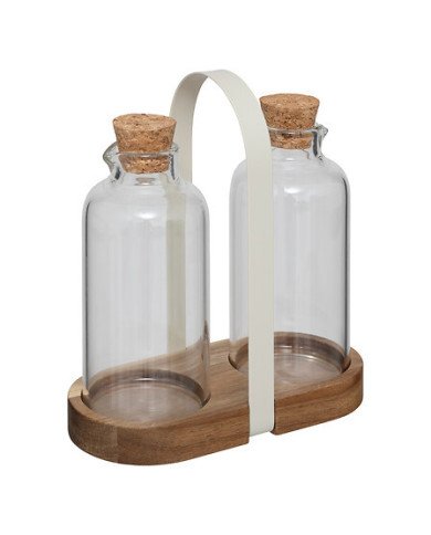 Set bouteilles huile et vinaigre Harmony