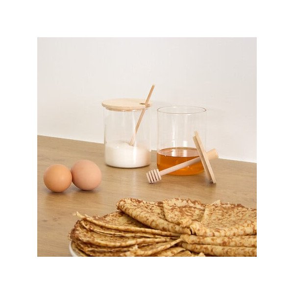 Pot à miel Hermet en verre avec cuillère