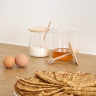 Pot à miel Hermet en verre avec cuillère