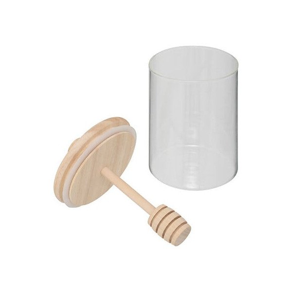 Pot à miel Hermet en verre avec cuillère