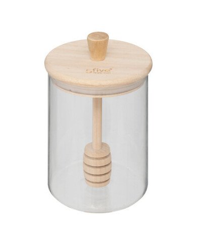 Pot à miel Hermet en verre avec cuillère