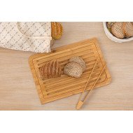 Planche à découper pain en bambou avec accessoires