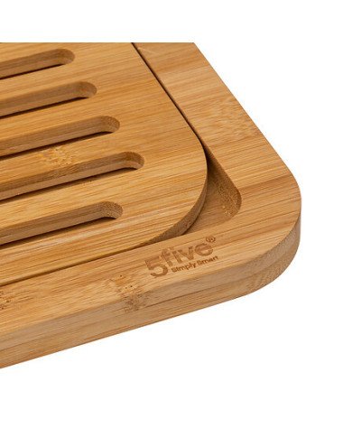 Planche à découper pain en bambou avec accessoires