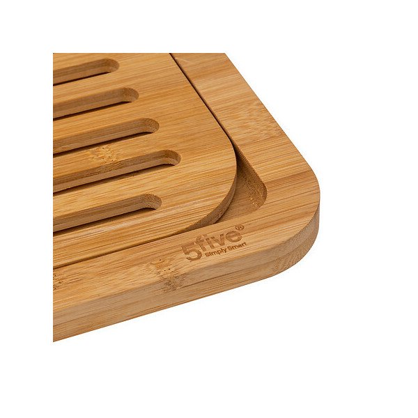 Planche à découper pain en bambou avec accessoires