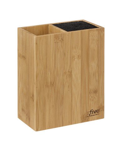 Bloc 5 couteaux et 5 ustensiles Blackbamboo