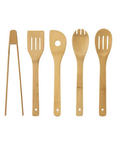 Bloc 5 couteaux et 5 ustensiles Blackbamboo