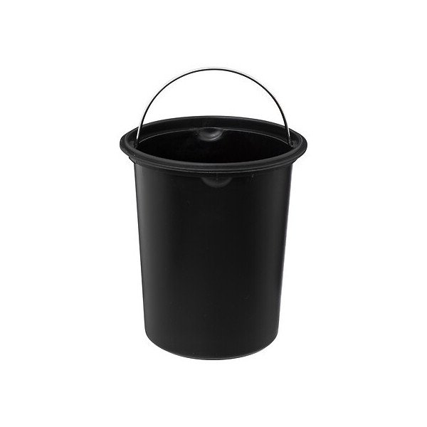 Poubelle à pédale soft close 3 L métal et bambou