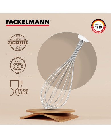 Fouet à œufs en PP/acier inoxydable 28cm Arcadalina - FACKELMANN Fouet à œufs en PP/acier inoxydable 28cm Arcadalina - FACKELMANN