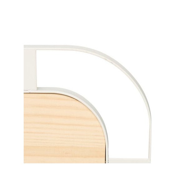 Dessous de plat Balm bois et acier blanc