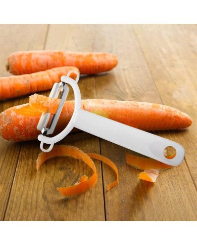 Éplucheur à légumes en acier inoxydable Arcadalina - FACKELMANN Éplucheur à légumes en acier inoxydable Arcadalina - FACKELMANN