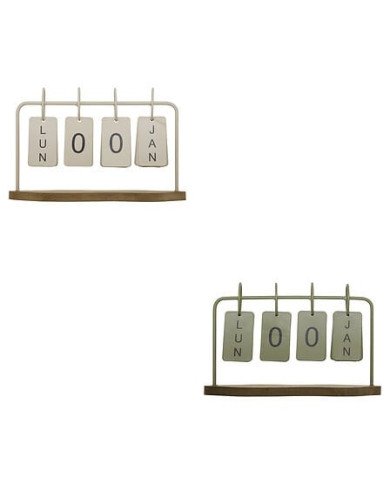 Calendrier décoratif en métal – Style industriel