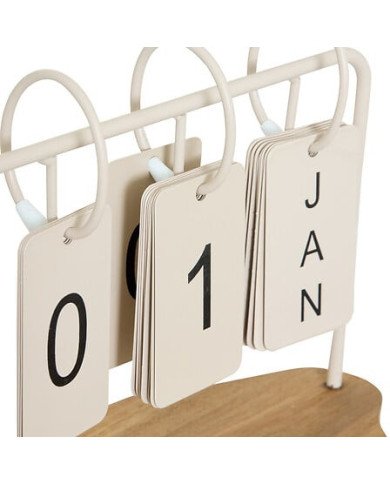 Calendrier décoratif en métal – Style industriel