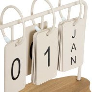 Calendrier décoratif en métal – Style industriel