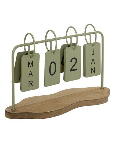 Calendrier décoratif en métal – Style industriel