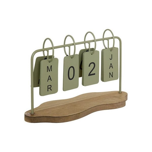 Calendrier décoratif en métal – Style industriel