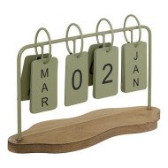 Calendrier décoratif en métal – Style industriel