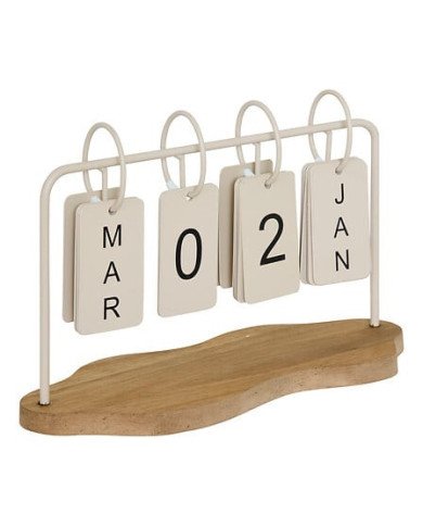 Calendrier décoratif en métal – Style industriel