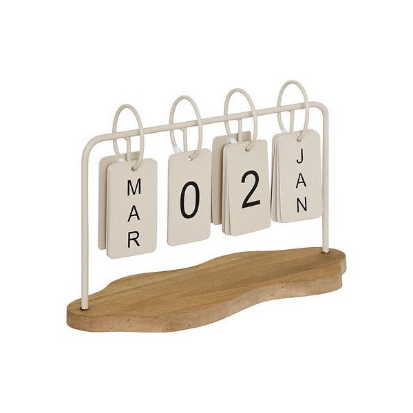 Calendrier décoratif en métal – Style industriel