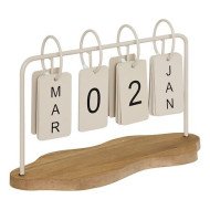 Calendrier décoratif en métal – Style industriel