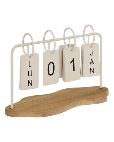 Calendrier décoratif en métal – Style industriel