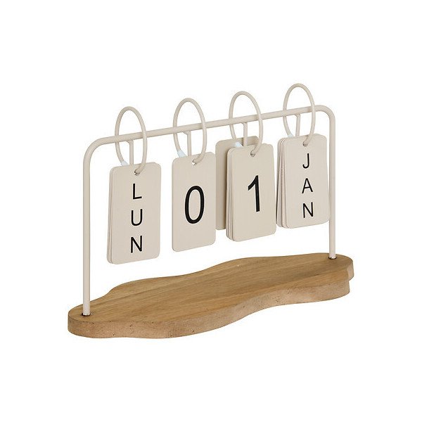 Calendrier décoratif en métal – Style industriel