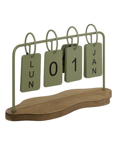 Calendrier décoratif en métal – Style industriel